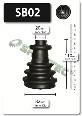 SHAFTEC gumiharangkészlet, hajtótengely - SB02 - TothCarparts