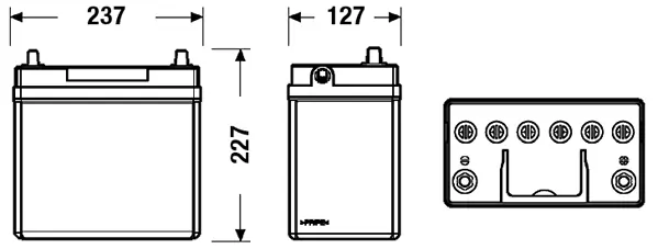 SONNAK Indító akkumulátor - SB456 - TothCarparts