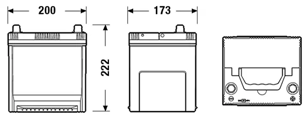 SONNAK Indító akkumulátor - SB504 - TothCarparts