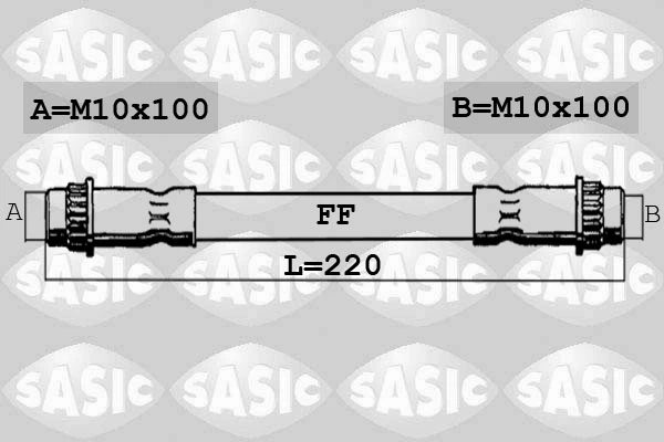 SASIC fékcső - SBH0285 - TothCarparts