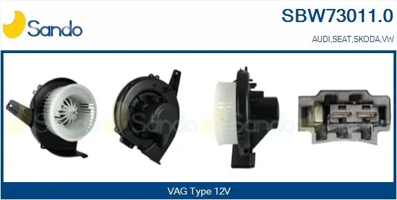 SANDO Utastér-ventilátor - SBW73011.0 - TothCarparts
