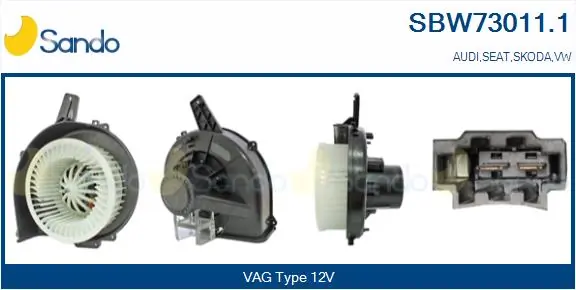SANDO Utastér-ventilátor - SBW73011.1 - TothCarparts