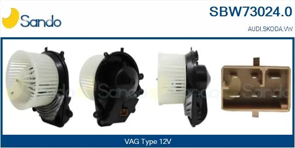 SANDO Utastér-ventilátor - SBW73024.0 - TothCarparts