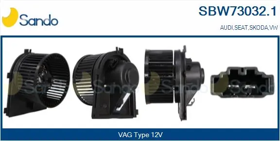 SANDO Utastér-ventilátor - SBW73032.1 - TothCarparts
