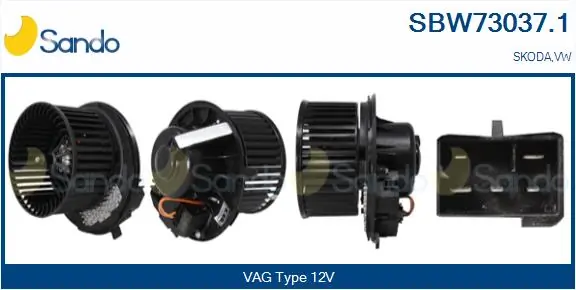 SANDO Utastér-ventilátor - SBW73037.1 - TothCarparts