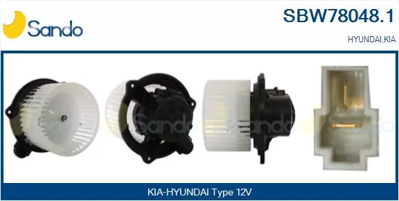 SANDO Utastér-ventilátor - SBW78048.1 - TothCarparts