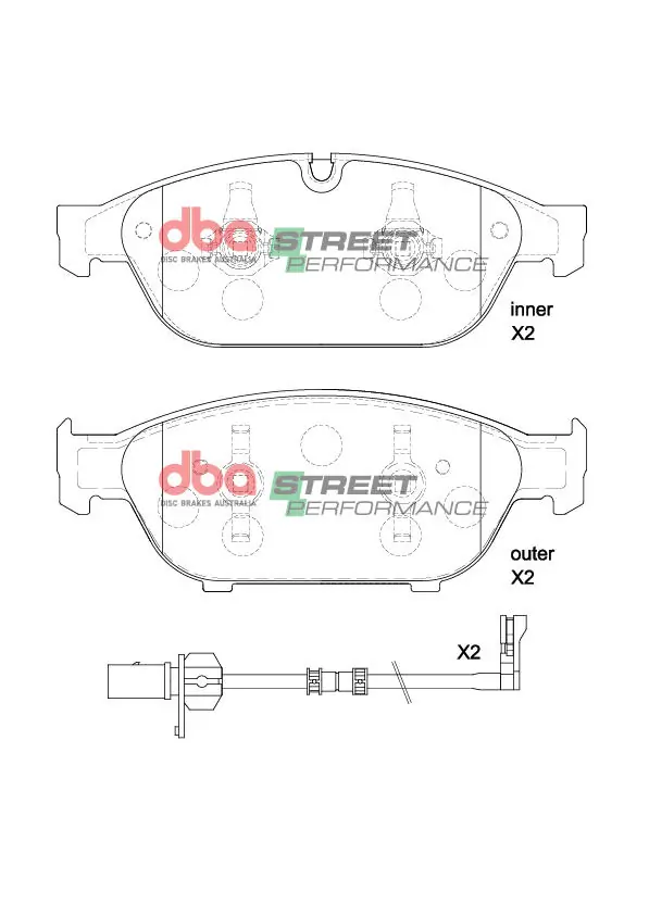 DBA Australia fékbetétkészlet, tárcsafék - DB15262SP - TothCarparts