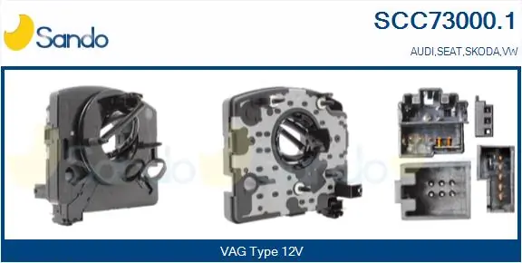 SANDO Spirálrugó, légzsák - SCC73000.1 - TothCarparts
