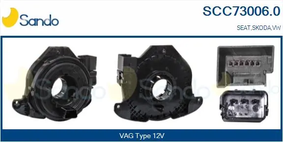SANDO Spirálrugó, légzsák - SCC73006.0 - TothCarparts
