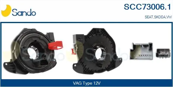 SANDO Spirálrugó, légzsák - SCC73006.1 - TothCarparts