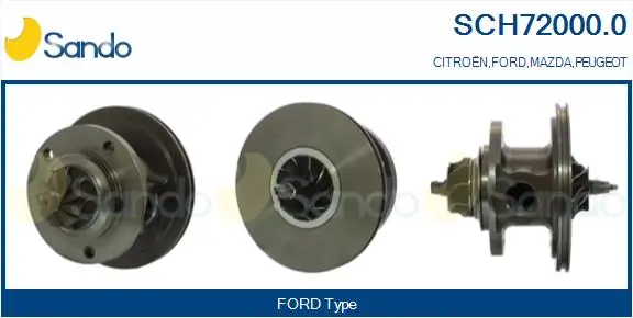 SANDO Törzscsoport, turbótöltő - SCH72000.0 - TothCarparts