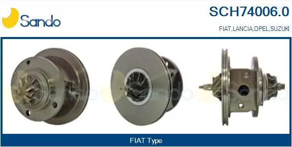 SANDO Törzscsoport, turbótöltő - SCH74006.0 - TothCarparts