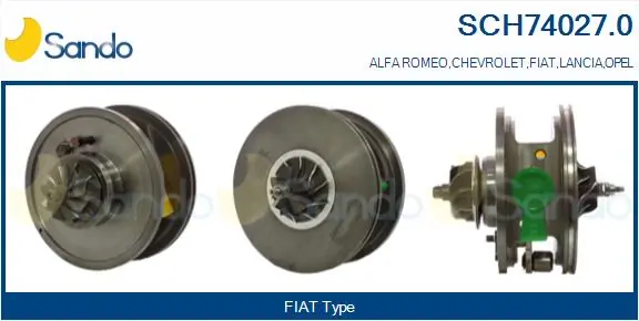 SANDO Törzscsoport, turbótöltő - SCH74027.0 - TothCarparts