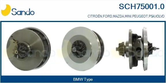 SANDO Törzscsoport, turbótöltő - SCH75001.0 - TothCarparts