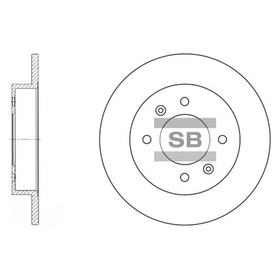 Hi-Q féktárcsa - SD1017 - TothCarparts
