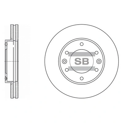 Hi-Q féktárcsa - SD1031 - TothCarparts