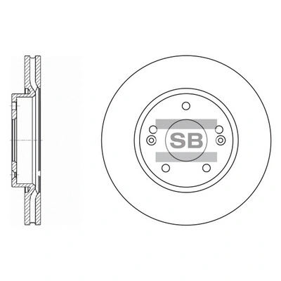 Hi-Q féktárcsa - SD1036 - TothCarparts