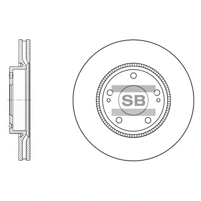 Hi-Q féktárcsa - SD1048 - TothCarparts