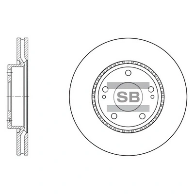 Hi-Q féktárcsa - SD1051 - TothCarparts