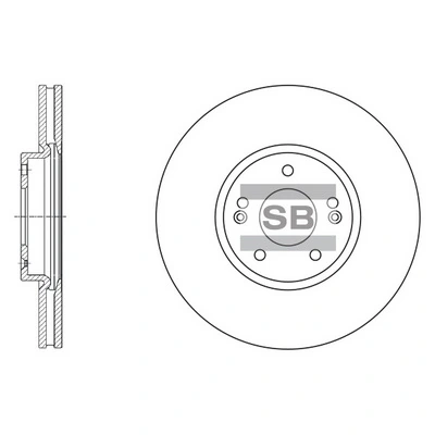 Hi-Q féktárcsa - SD1053 - TothCarparts