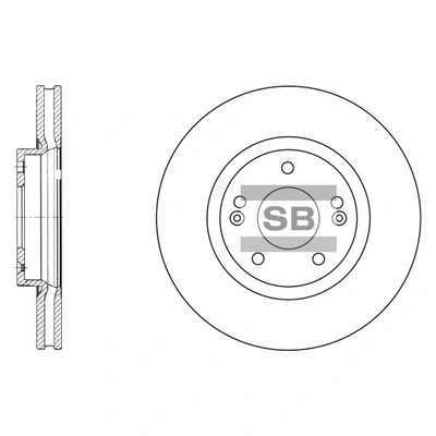 Hi-Q féktárcsa - SD1055 - TothCarparts