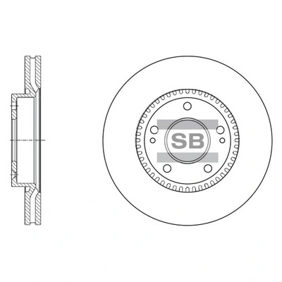 Hi-Q féktárcsa - SD1056 - TothCarparts