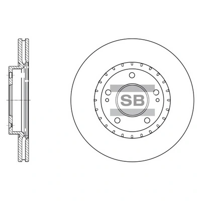 Hi-Q féktárcsa - SD1071 - TothCarparts