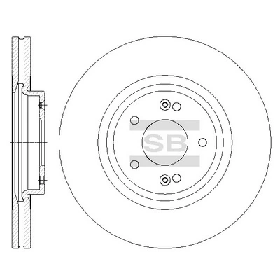 Hi-Q féktárcsa - SD1075 - TothCarparts