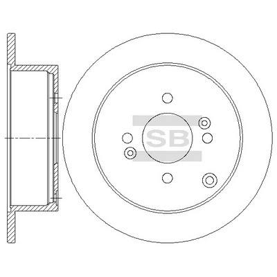 Hi-Q féktárcsa - SD1080 - TothCarparts