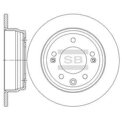 Hi-Q féktárcsa - SD1081 - TothCarparts