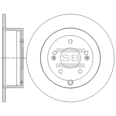 Hi-Q féktárcsa - SD1082 - TothCarparts