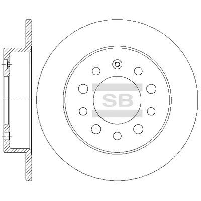 Hi-Q féktárcsa - SD1083 - TothCarparts