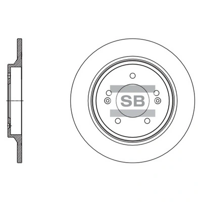Hi-Q féktárcsa - SD1131 - TothCarparts