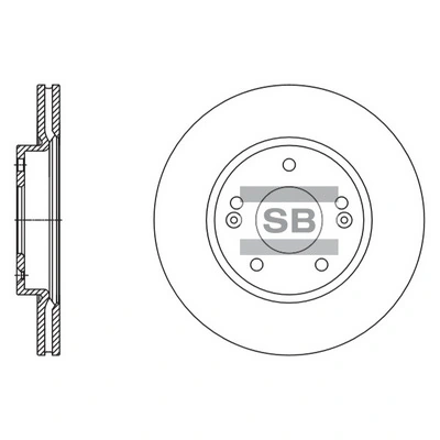 Hi-Q féktárcsa - SD1135 - TothCarparts