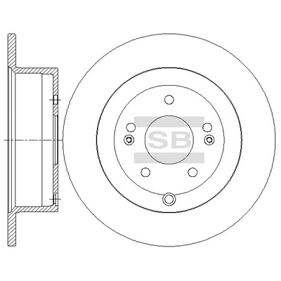 Hi-Q féktárcsa - SD1141 - TothCarparts