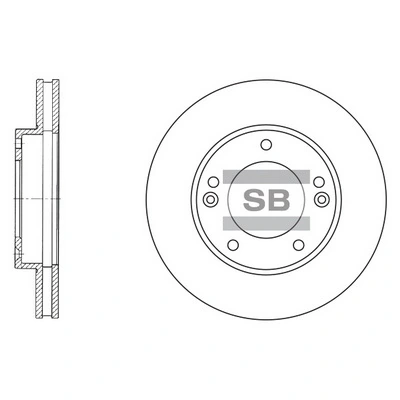 Hi-Q féktárcsa - SD2026 - TothCarparts