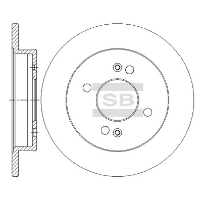 Hi-Q féktárcsa - SD2045 - TothCarparts