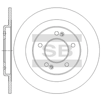 Hi-Q féktárcsa - SD2074 - TothCarparts