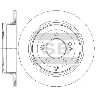 Hi-Q féktárcsa - SD2075 - TothCarparts