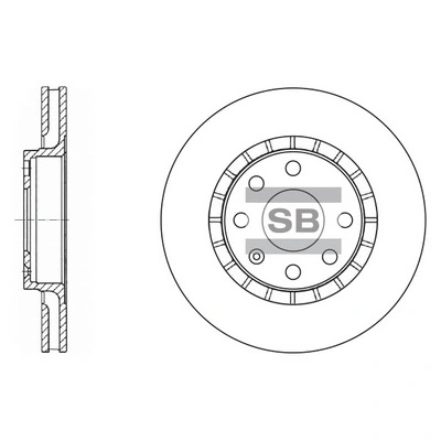 Hi-Q féktárcsa - SD3003 - TothCarparts