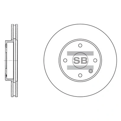 Hi-Q féktárcsa - SD3007 - TothCarparts