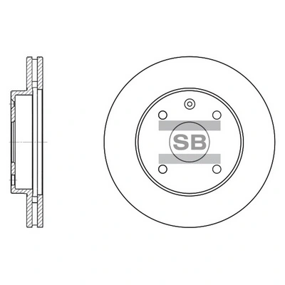 Hi-Q féktárcsa - SD3017 - TothCarparts