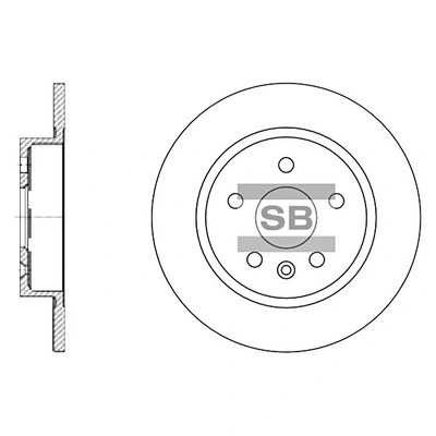 Hi-Q féktárcsa - SD3032 - TothCarparts