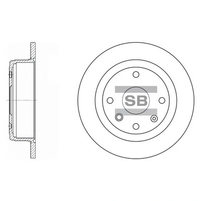 Hi-Q féktárcsa - SD3033 - TothCarparts