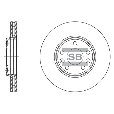 Hi-Q féktárcsa - SD3057 - TothCarparts