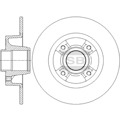 Hi-Q féktárcsa - SD3064 - TothCarparts
