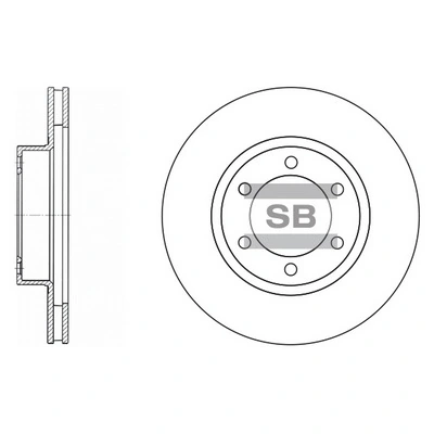 Hi-Q féktárcsa - SD4004 - TothCarparts