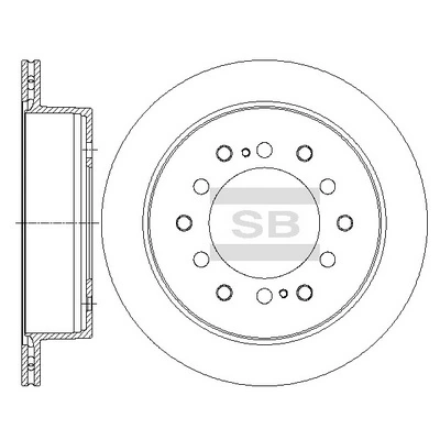 Hi-Q féktárcsa - SD4039 - TothCarparts