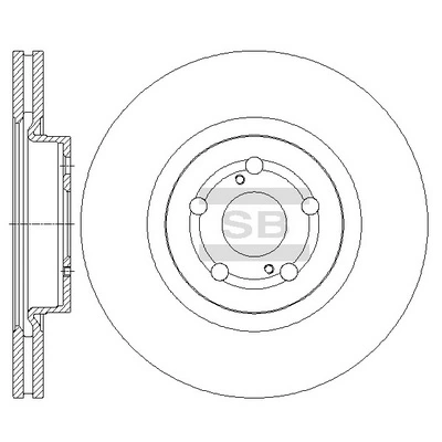 Hi-Q féktárcsa - SD4045 - TothCarparts