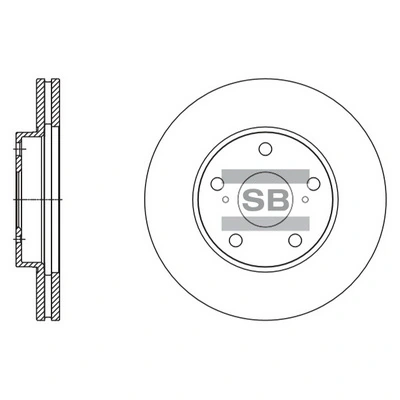 Hi-Q féktárcsa - SD4078 - TothCarparts